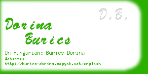 dorina burics business card